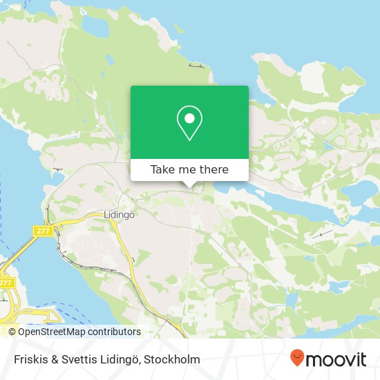 Friskis & Svettis Lidingö map