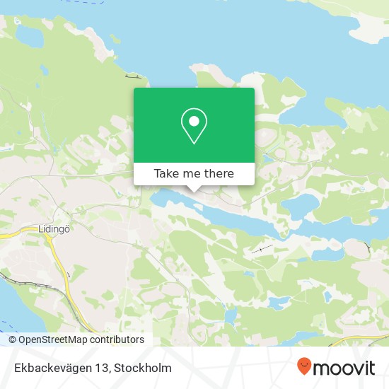 Ekbackevägen 13 map