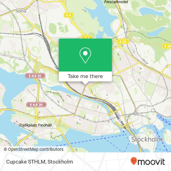 Cupcake STHLM map