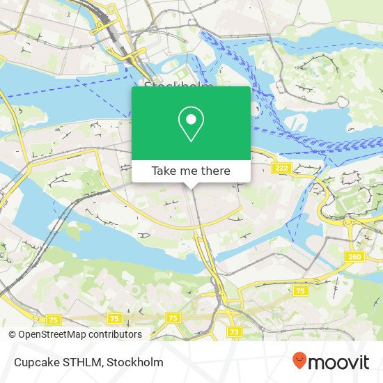 Cupcake STHLM map