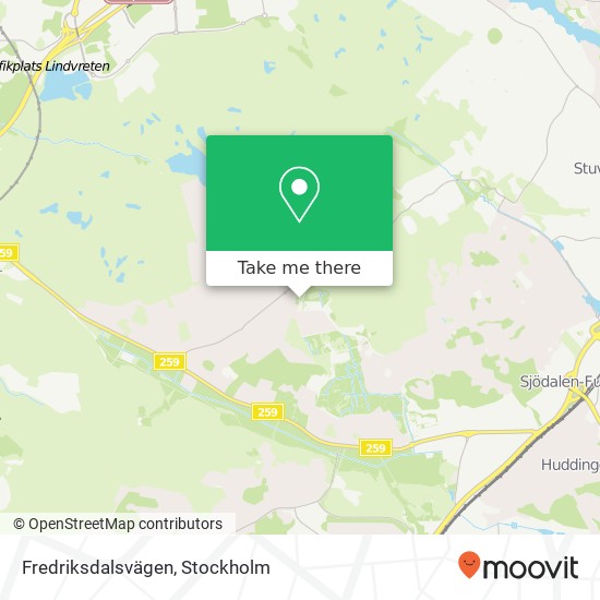 Fredriksdalsvägen map