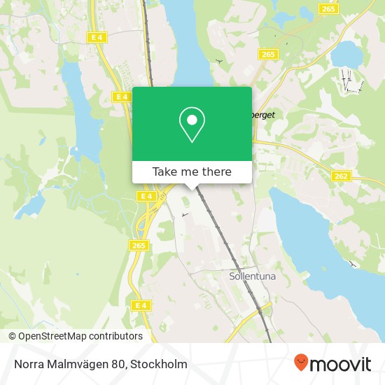 Norra Malmvägen 80 map