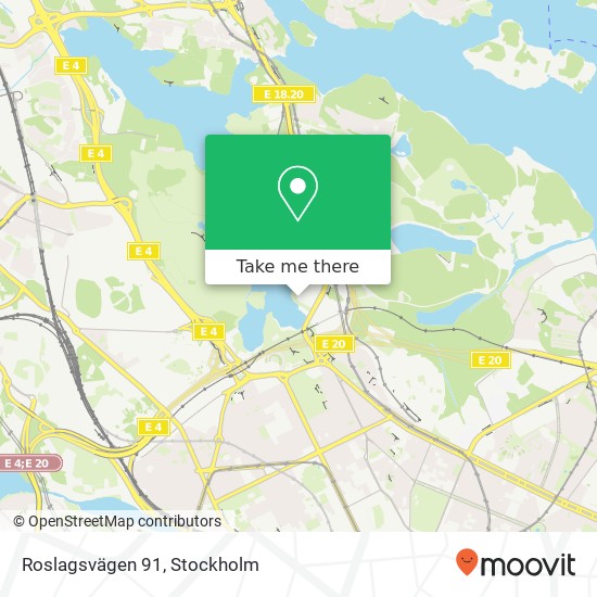Roslagsvägen 91 map