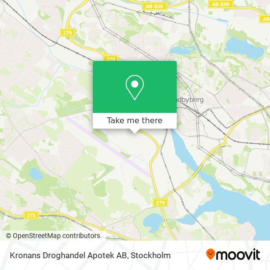 Kronans Droghandel Apotek AB map