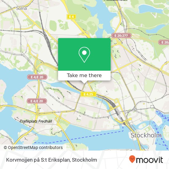 Korvmojjen på S:t Eriksplan map