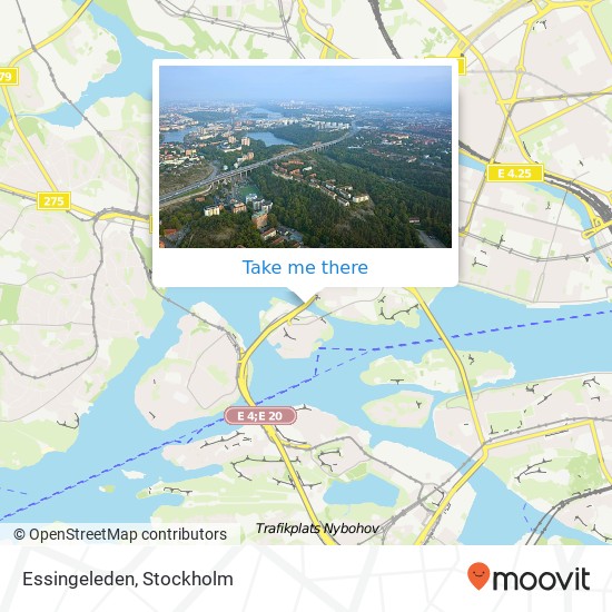 Essingeleden map