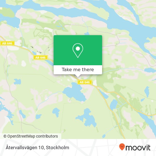 Återvallsvägen 10 map