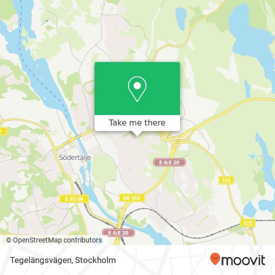 Tegelängsvägen map