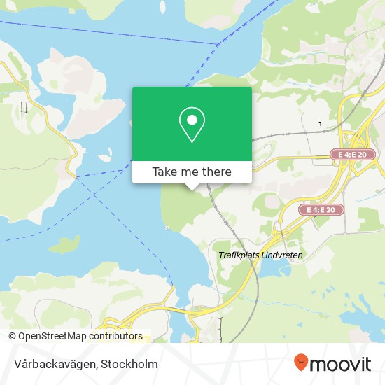 Vårbackavägen map