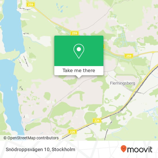 Snödroppsvägen 10 map