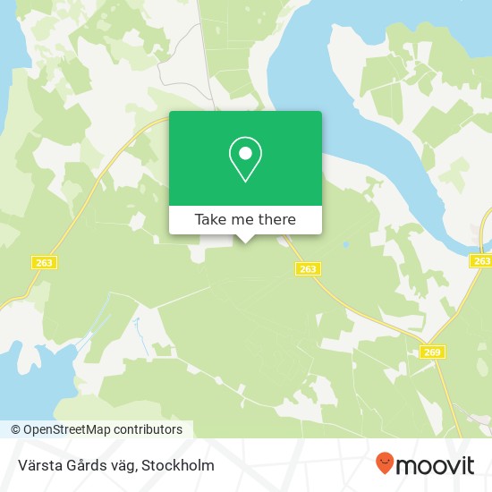 Värsta Gårds väg map