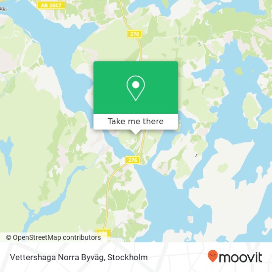 Vettershaga Norra Byväg map