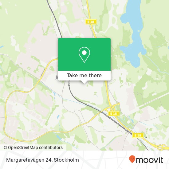 Margaretavägen 24 map