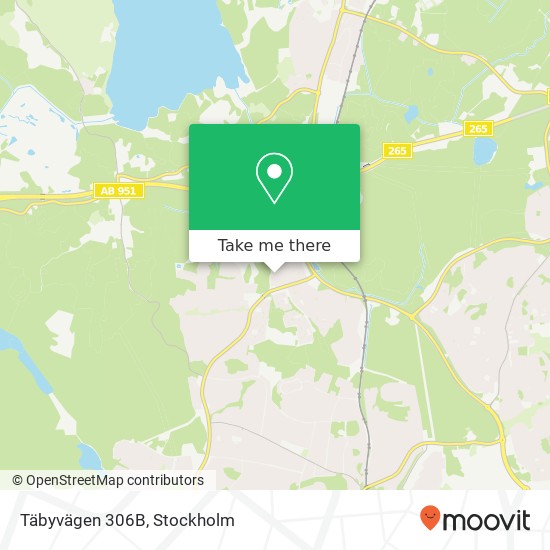 Täbyvägen 306B map