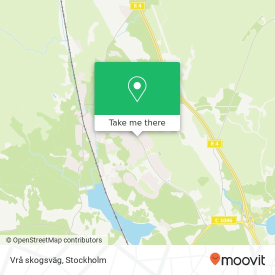 Vrå skogsväg map