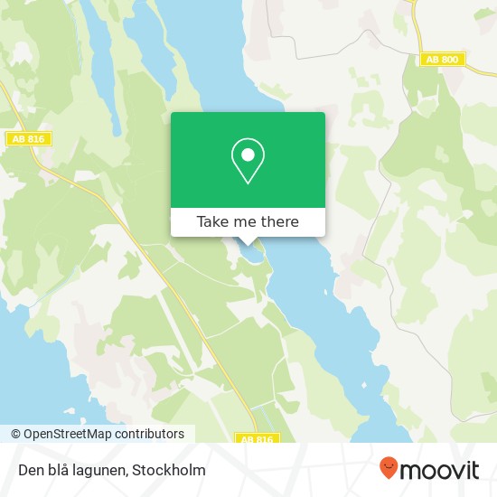 Den blå lagunen map