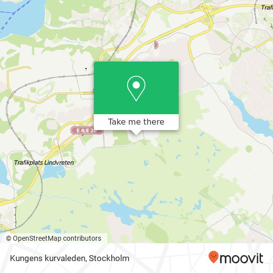 Kungens kurvaleden map