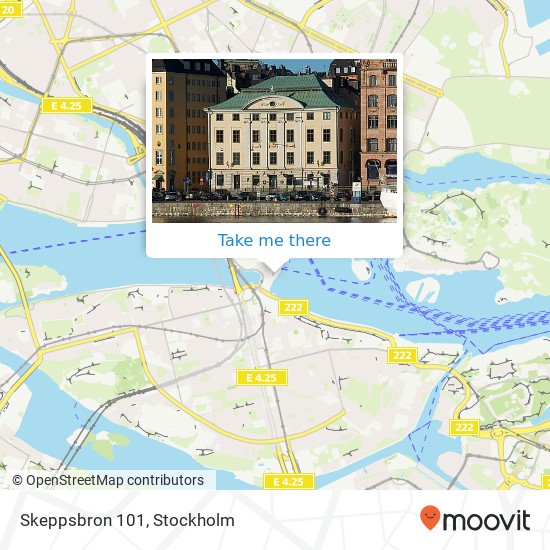 Skeppsbron 101 map