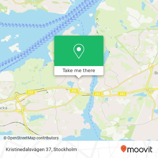 Kristinedalsvägen 37 map