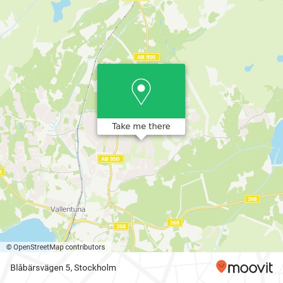 Blåbärsvägen 5 map