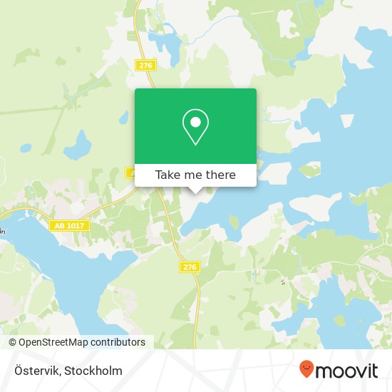 Östervik map