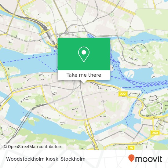 Woodstockholm kiosk map