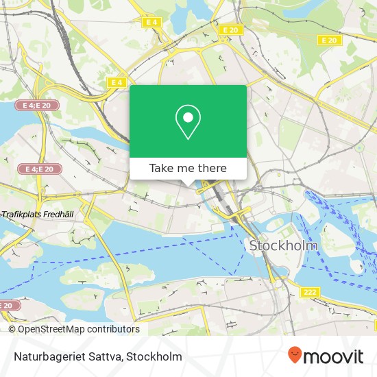 Naturbageriet Sattva map