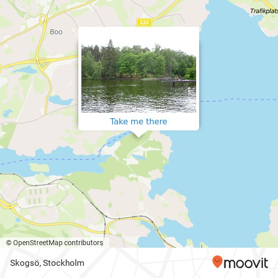 Skogsö map