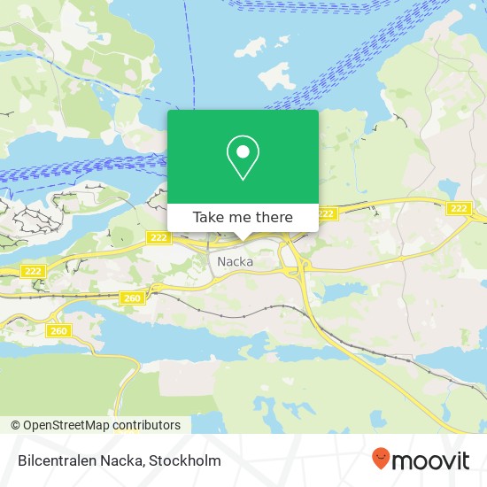 Bilcentralen Nacka map