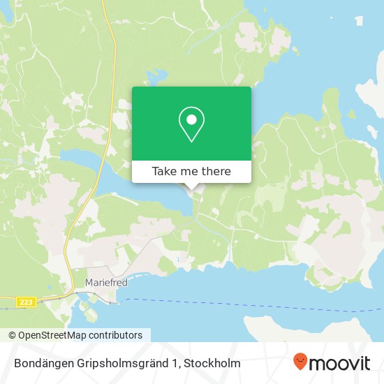 Bondängen Gripsholmsgränd 1 map