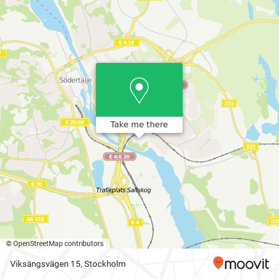 Viksängsvägen 15 map