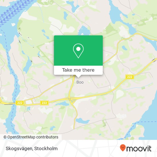 Skogsvägen map