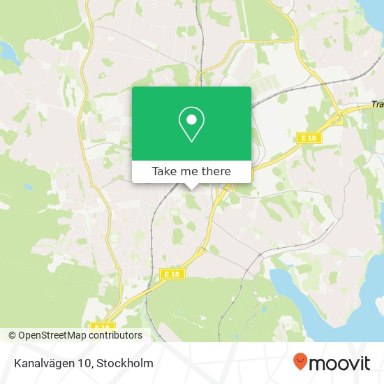 Kanalvägen 10 map