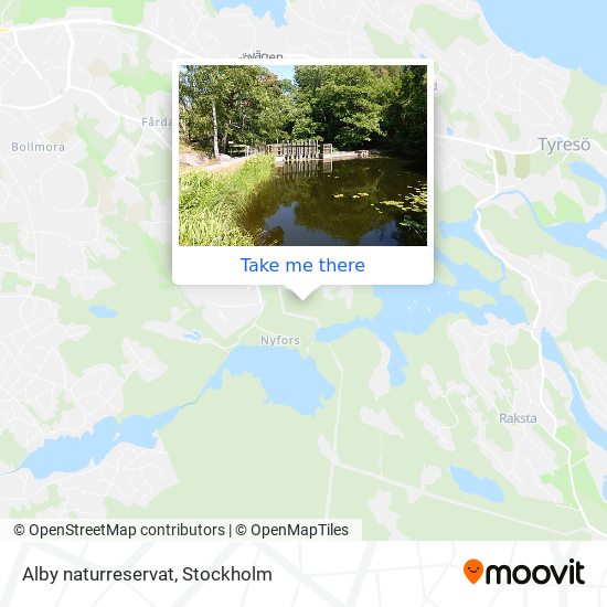 Alby naturreservat map