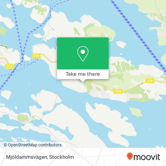 Mjöldammsvägen map