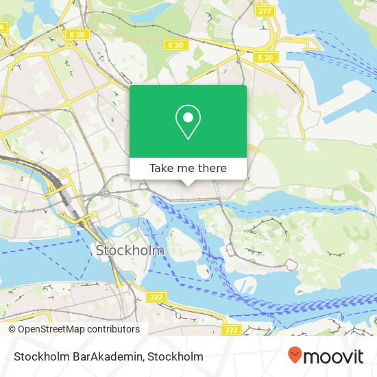 Stockholm BarAkademin map