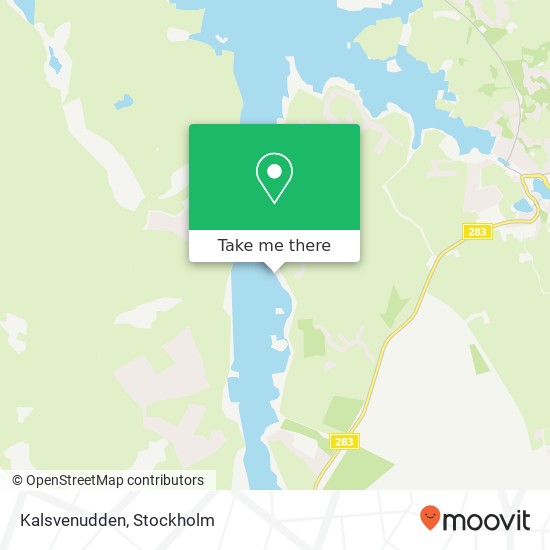 Kalsvenudden map