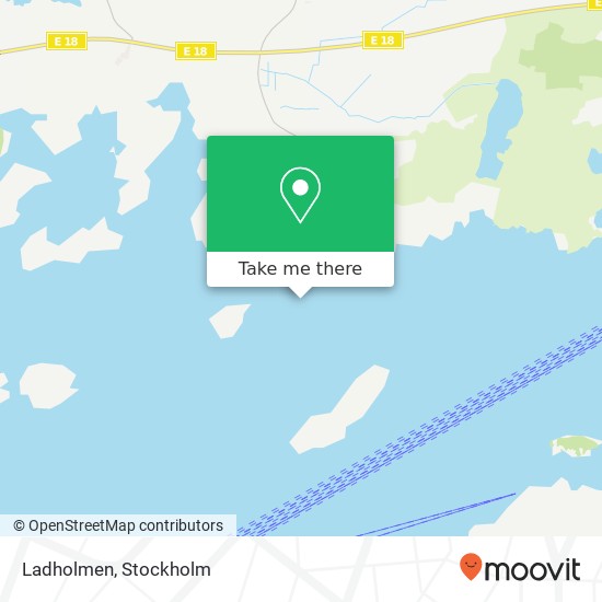 Ladholmen map