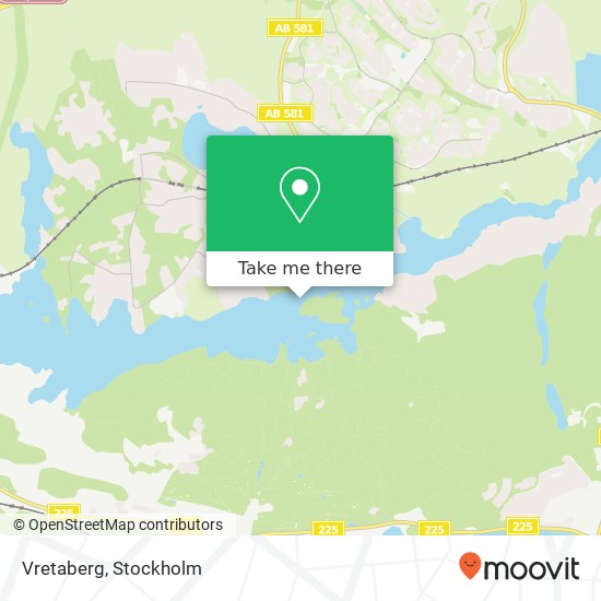 Vretaberg map