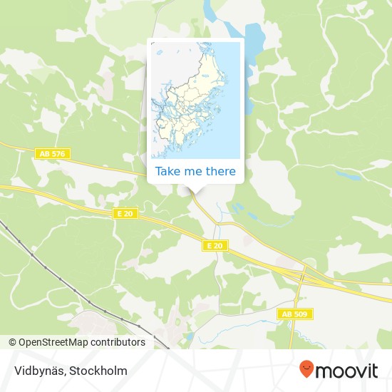 Vidbynäs map