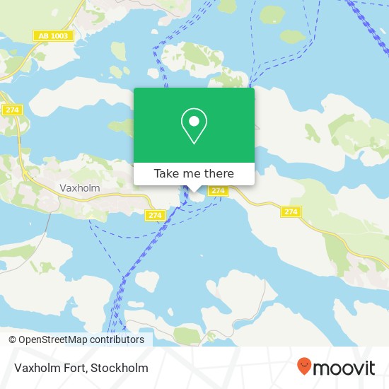 Vaxholm Fort map