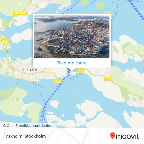 Vaxholm map