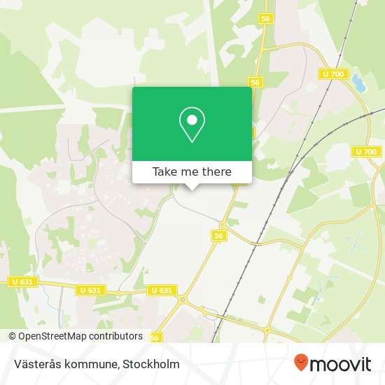 Västerås kommune map
