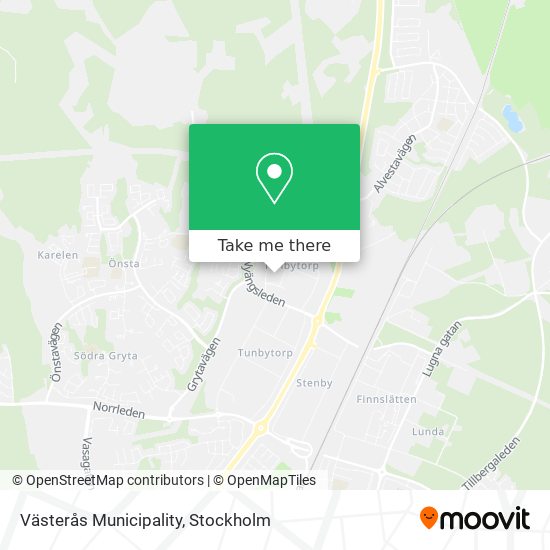 Västerås Municipality map