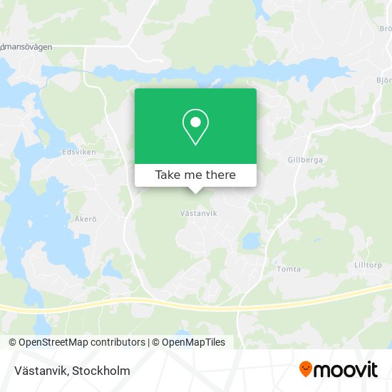 Västanvik map