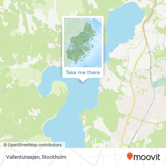 Vallentunasjøn map