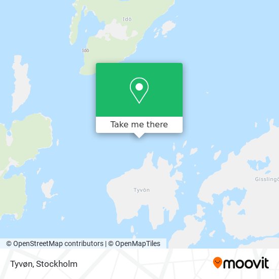 Tyvøn map