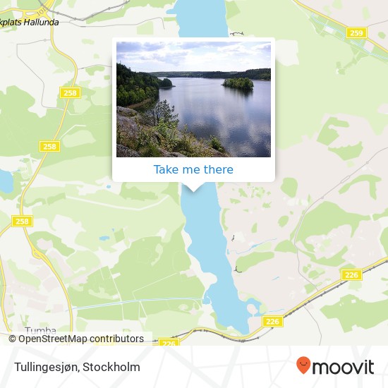 Tullingesjøn map