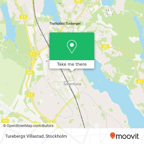 Turebergs Villastad map