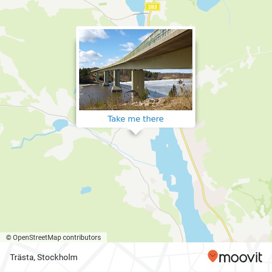 Trästa map